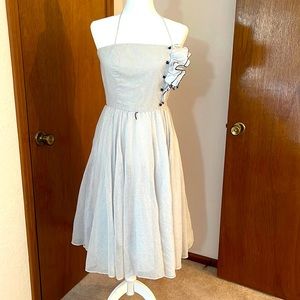 Vintage Act I New York Black & White Women’s Dotted Dress.